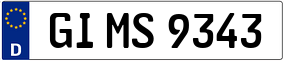 Trailer License Plate